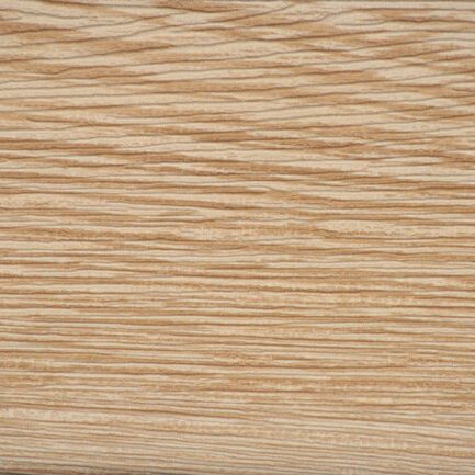 Larch, a flat polished natural wood surface with a striped pattern close-up. Background, pattern, texture.